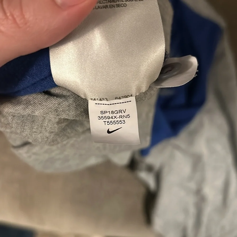 Nike MLB Dri Fit Texas Rangers Authentic 3/4 sleeve colorblock shirt mens medium - Picture 7 of 8